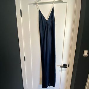 La Ligne - Chemise Dress, Navy, Silk, Slip Dress